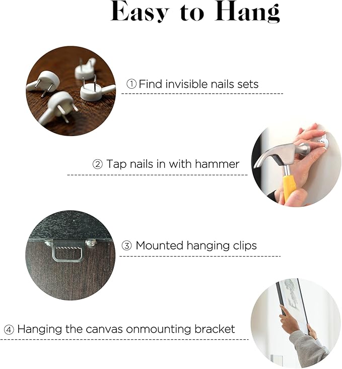 SERIMINO Large Canvas Wall Art, Forest Landscape Canvas Prints Paintings, Pine Trees Room Decorations, Foggy Forest Pictures Wall Decor Living Room, Bedroom Bathroom Aesthetic Large Artwork 20"X40"