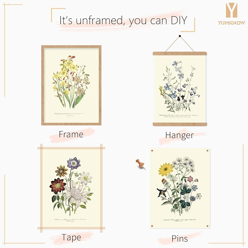 Rustic Modern French Country Cottagecore Wall Art - Primitive Green Magnolia Leaves Pictures Gallery Gift - Farmhouse Plant Botanical Floral Kitchen Room Decor - Watercolor Vintage Flower Poster Print