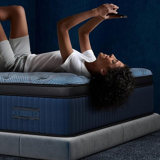 14 Inch Full Size Mattress in a Box, Medium Firm Hybrid with Lumbar Foam and Zoned Pocket Springs for Pressure Relief and Edge Support