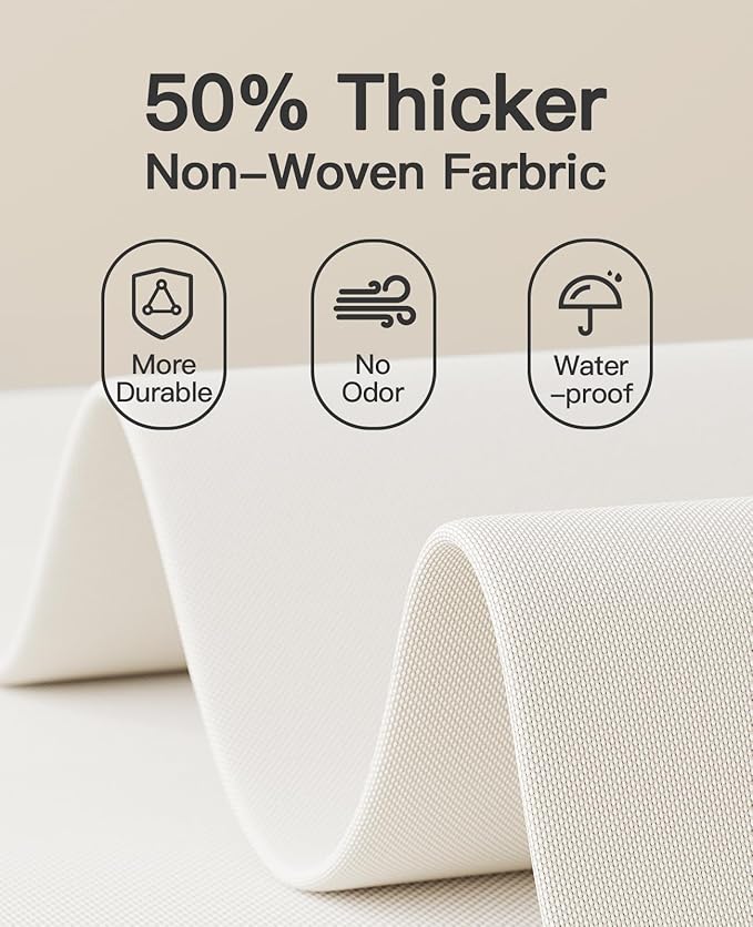 Pipishell Hanging Closet Organizer 6-Shelf, Hanging Shelves for Closet with 3 Removable Drawers & Side Pockets, Hanging Shelf Organizer for Bedroom or Garment Rack, 12'' x 12'' x 43.3'', White