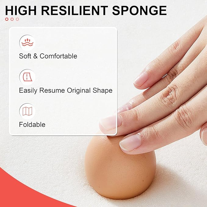 Crestlive Products Chaise Lounge Cushions Set of 2, Outdoor Cushions for Patio Furniture, Water Resistant Lounge Chair Cushion for Pool, Deck, Lawn, 72''L x 21''W, Red White Stripe