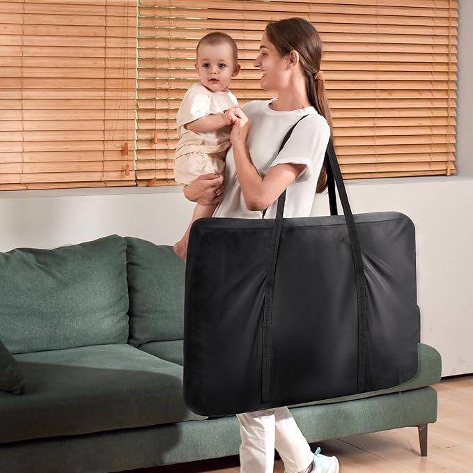 3 in 1 Baby Crib, Bassinet Bedside Crib Adjustable Portable Bed for Infant,Baby Newborn Must Have Bed,Khaki