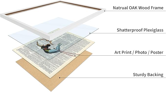 Poster Master Dictionary Art Poster - Acrobat Print - Circus Art - Entertainment Art - Gift for Men, Women & Performer - Chic Decor for Living Room, Bedroom, Dorm or Office, 16x20 White Framed