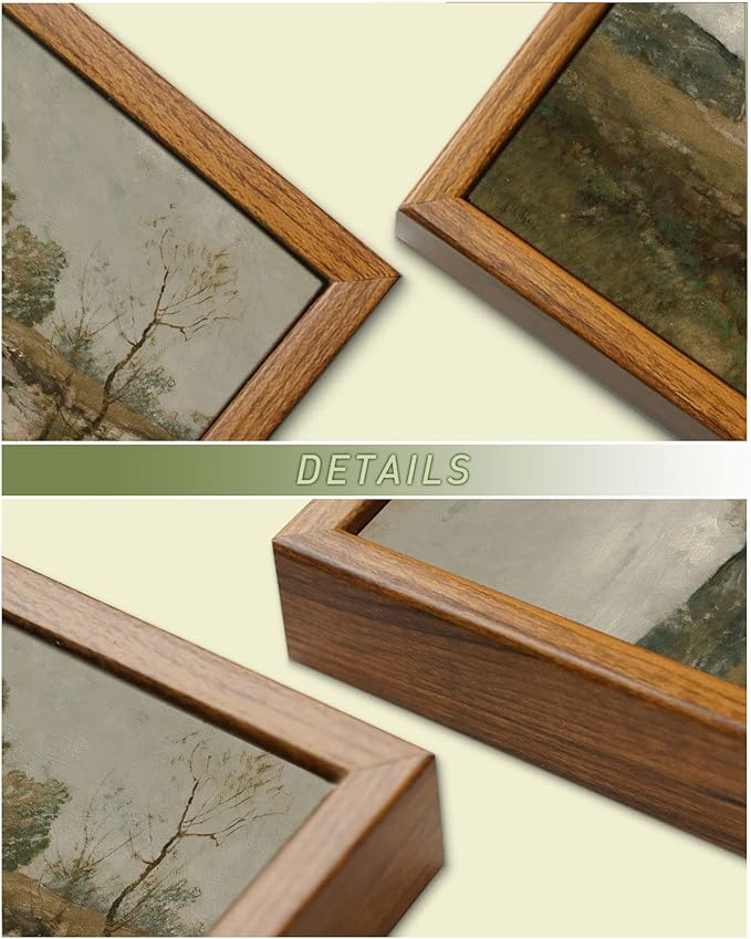 InSimSea Framed Canvas Wall Art Vintage Decor, Room Decor Classical Oil Painting Canvas Prints Arkville Landscape Vintage Wall Art Home Decor, 16"x24"