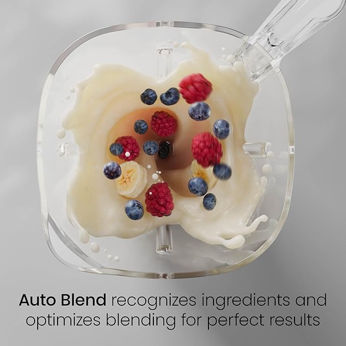 Chefman Obliterator 48 oz Countertop Blender for Smoothies, 1380W Motor to Crush Ice, Nuts, and Frozen Fruit with Stainless Steel Blade, Blender Pack Includes Two 20 oz. Travel Jars - Concrete