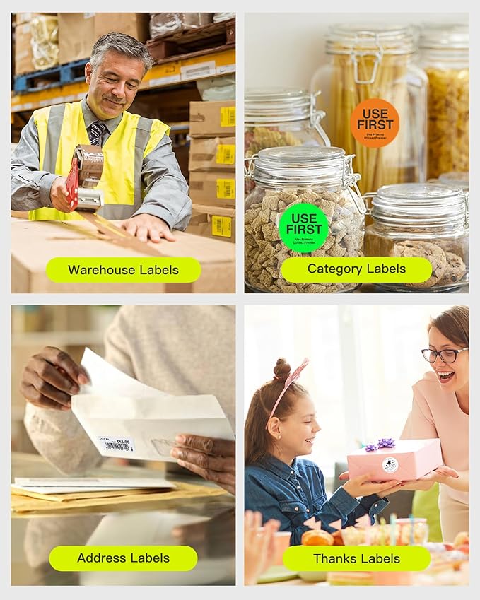 Inateck Bluetooth Thermal Label Printer, Wireless 4x6 Shipping Label Printer for Shipping Packages, Compatible with iPhone, Android, iPad, Windows, MacOS, Chrome, USPS