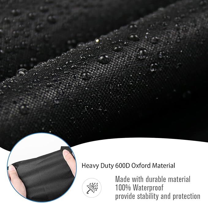 Kingling Grill Cover Fits for Captiva Designs 2-Burner Propane Gas Grill, Waterproof Heavy Duty Barbecue Griddle Cover - 37''x20''x35''