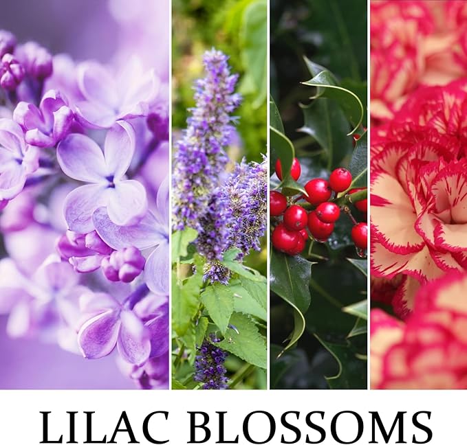Lilac Scented Candles for Fall Home Decor, 7oz Birthday Candles, Long-Lasting Floral Aromatherapy Candle for Bedroom Bath, Gift for Women Birthday New Job House Warming Gifts Halloween Chirstmas Decor