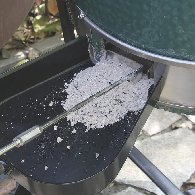 Grill Grate Lifter Gripper and Ash Tool Set for M/L Big Green Color Egg,Stainless Steel BBQ Ash Tool Poker and Ash Pan for Kamado Joe Classic