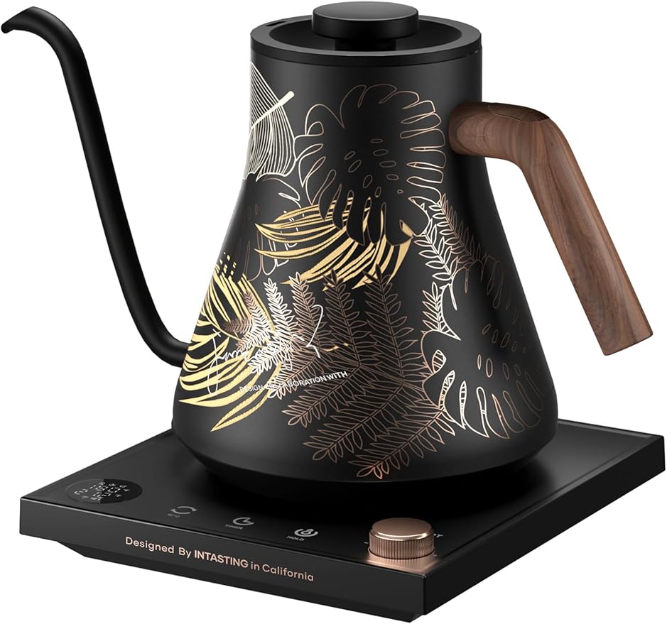 Electric Kettles, Gooseneck Electric Kettle, ±1℉ Temperature Control, Stainless Steel Inner, Quick Heating, for Pour Over Coffee, Brew Tea, Boil Hot Water, 0.9L Artisan