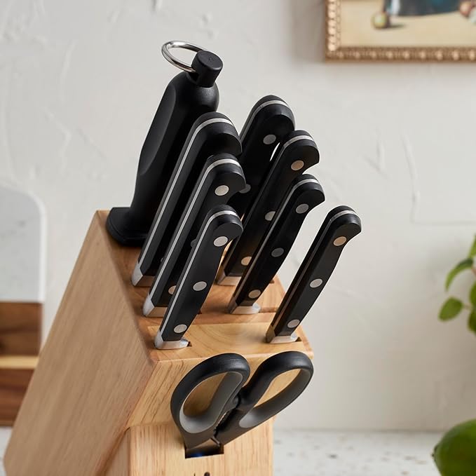 HENCKELS Classic Razor-Sharp 11-pc Knife Set, German Engineered Informed by 100+ Years of Mastery, Stainless Steel