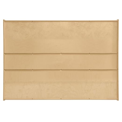 Contender Cubby Storage Organizer Cubes, 30 Cubbies with Clear Plastic Bins, Wood Furniture for Kids Toys, Daycare, Classroom, 47-inch Width