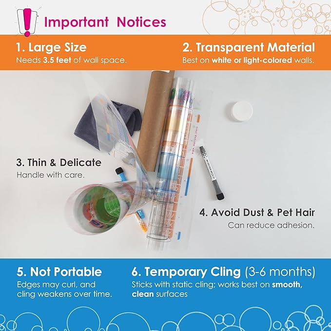 Large Handwriting Practice Dry Erase Board – 2 Pack Alphabet Tracing & Blank Lined Whiteboard, Adhesive-Free Transparent Writing Sheets for Wall, Sticks to Any Smooth Surface, for Home, School