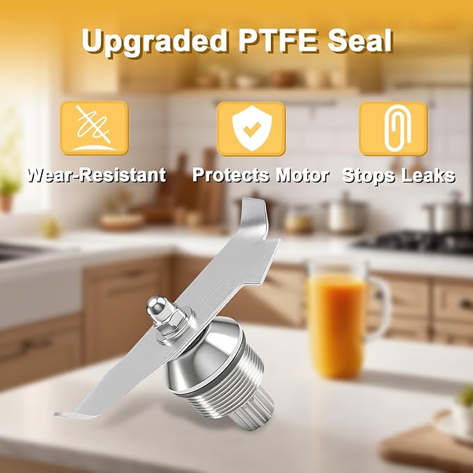 Advance Blade Assembly with Enhanced 420 Stainless Steel Blades Compatible with Vitamix Quiet One Series Barboss Blender Station Drink Machine Replace#: 015990 15990