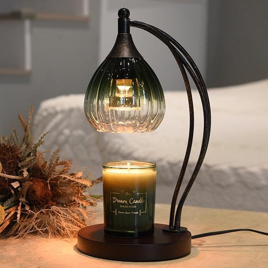 Candle Warmer Lamp with Timer and Dimmer - Electric Melter for Scented Jar Candles - Housewarming, New Home Decor, Valentine's Day Gifts for Her