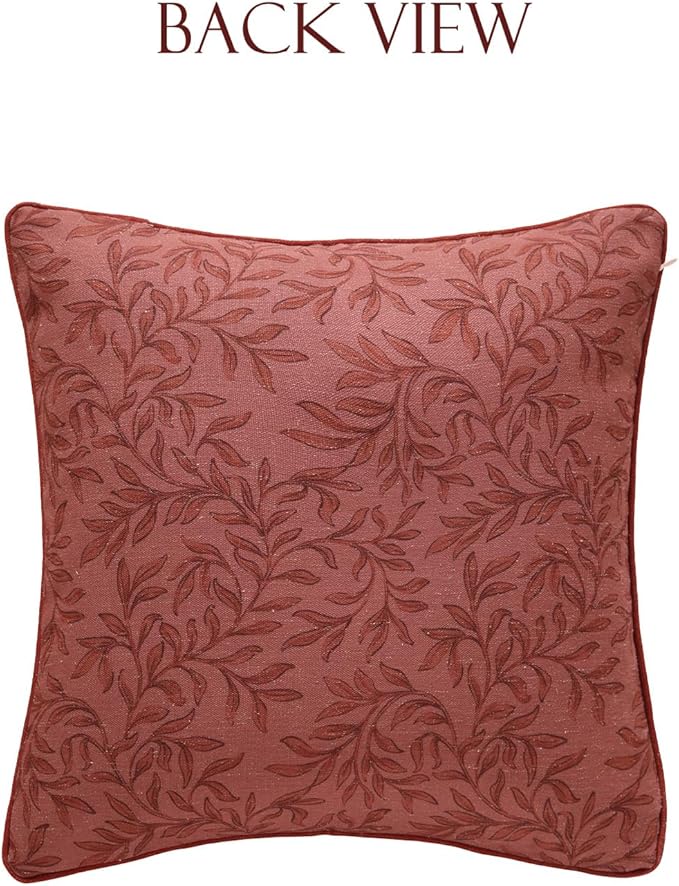 patdrea Designer Pack of 2 Square Throw Pillow Covers,Farmhouse Vintage Linen with Beige Ancient Idyll Pattern Pillows Cover,Decorative Pillowcases Cushion for Bed Living Room Outdoor Car,18"x18"