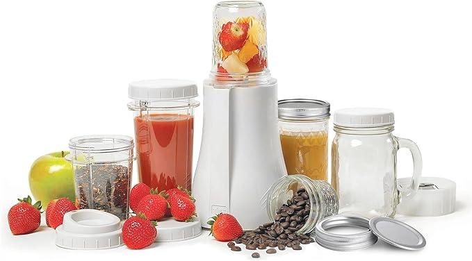 Tribest PB-350 Personal Blender for Shakes and Smoothies with Portable Blender Cups, White, Large