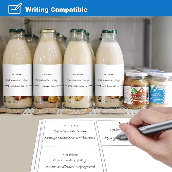 BESTEASY 3 1/3" x 4" Labels Shipping Labels for Laser Inkjet Printers, 6 Up Self Adhesive FBA Address Labels, White Matte Mailing Label Stickers (100 Sheets, 600 Labels)