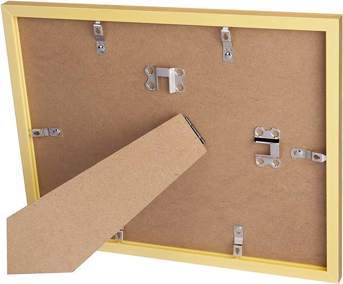 upsimples Certificate Frame with High Definition Glass, 8.5 by 11 Picture Diploma Document Frames for Wall and Tabletop, Gold 5 Pack