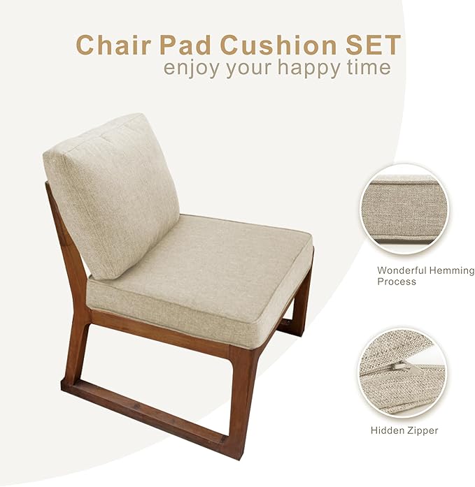 JMGBird Outdoor Cushion Tufted Pillow, Deep Seat Outdoor Chair Cushion Set 22"x22" Patio Cushions for Outdoor Furniture