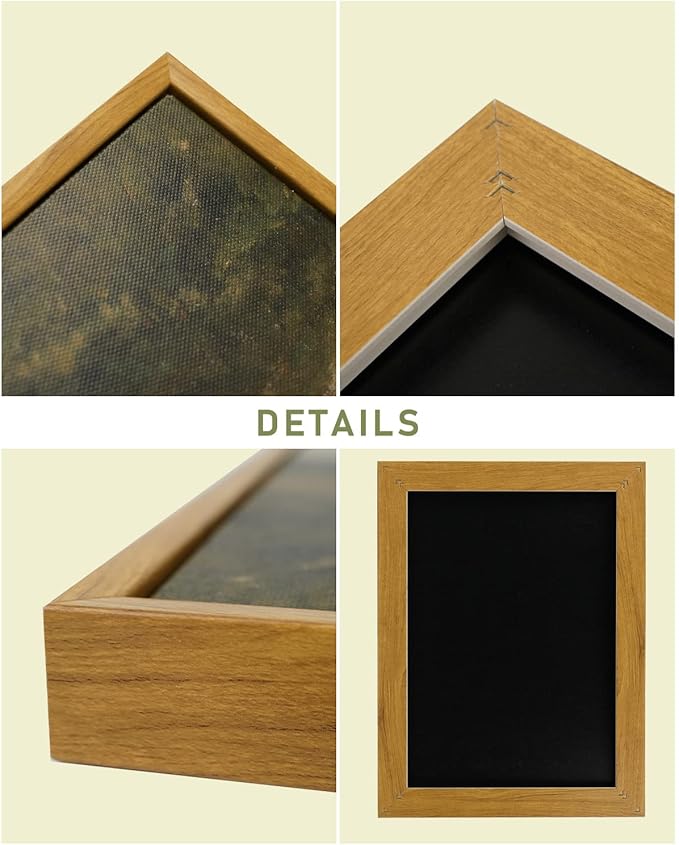 InSimSea Framed Canvas Wall Art Vintage Decor, Canvas Wall Art for Living Room Bedroom Office Bathroom Picture, Vintage Flower Botanical Oil Painting Prints, Home Office Desk Decor, 12"x16"