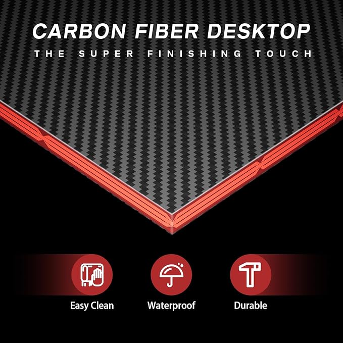 Homall L Shaped Gaming Desk Computer Corner PC Desk Table with Large Monitor Riser Stand for Home Office Sturdy Writing Workstation (Black, 47 Inch)