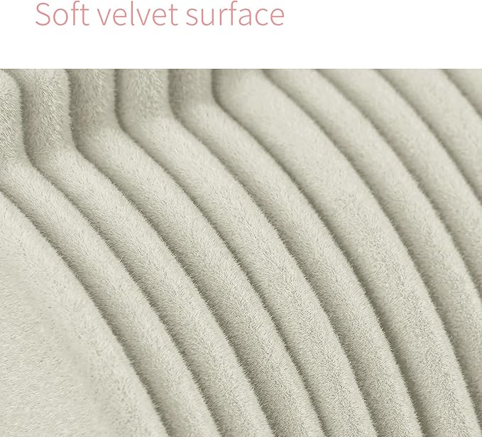 ManGotree Baby Velvet Clothes Hangers, Kids Toddler Children's Hangers for Clothes Space Saving Non-Slip (30 Pack, Beige)