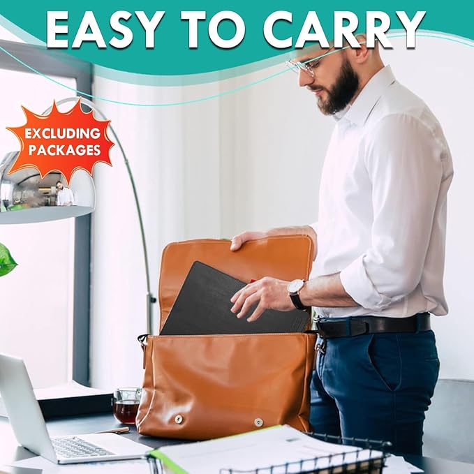 Double-Sided Whiteboard - Portable, 12" x 9" Dry Erase Boards with 3 Markers, Eraser and Stylish Red Elastic Pen Tray for Office, Education and Home (Double-A4 Blue)