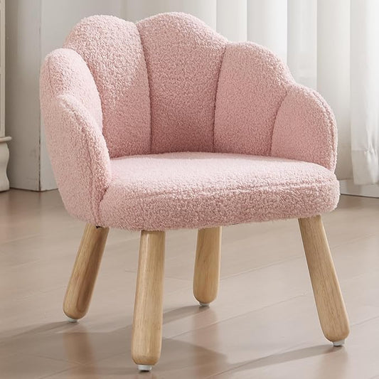 Pink Toddler Chairs, Kid Armchair, Toddler Chairs Ages 1-4, Shepra Kids Chair for Children, Wooden Kids Chair, Kid Room Reading Chairs for Playroom/Living Room/Nursery, Pink