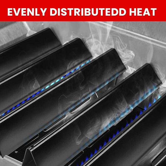 GGC Flavorizer Bars and Heat Deflectors for Weber Genesis 300 Series Genesis E310 E320 E330 S310 S320 S330 EP-310 EP-320 EP-330, Porcelain-enameled Flavor Bar Replacement for Weber 7620 7621