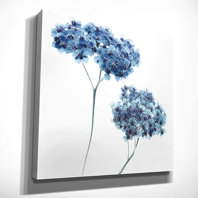 Wexford Home Gorgeous Blue III-Canvas Prints Wrapped Gallery Wall Art | Stretched and Framed Ready to Hang 16X16 Multicolor