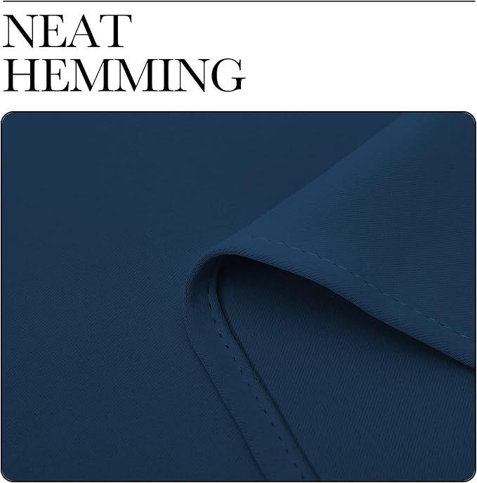 NICETOWN Moroccan Blue Blackout Curtains 102" Long for Office, 55" Wide, 2 Pieces, Dining Room, Guest Room, Sound Reducing Heat and Cold Block Curtain Panels for Modern Room Decorative