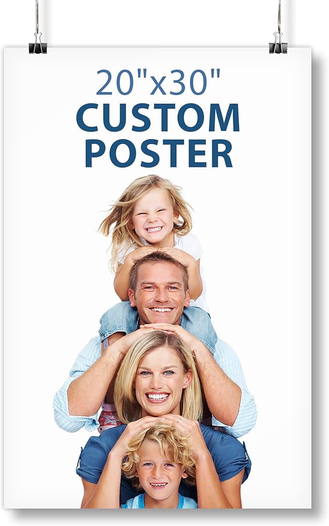 Smile Art Design Custom Poster Print, Personalized Photo to Poster Printing, Photo Print Gift Wall Art Prints, Upload Your Image/Photo - 20x30 inches