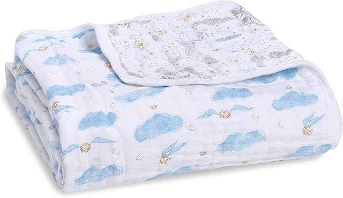aden + anais Boutique Dream Blanket, Boutique Muslin Baby Blankets for Girls & Boys, Ideal Newborn Nursery & Crib Blanket, Unisex Toddler & Infant Bedding, Shower & Registry Gift, Harry Potter