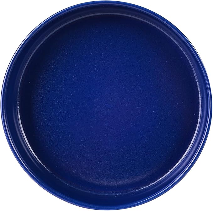 222 Fifth Kaden 12-Piece Blue Porcelain Dinnerware Set – Service for 4, Plate & Bowl Set, Contemporary Design, for Everyday Dining & Entertainment, Microwave & Dishwasher Safe