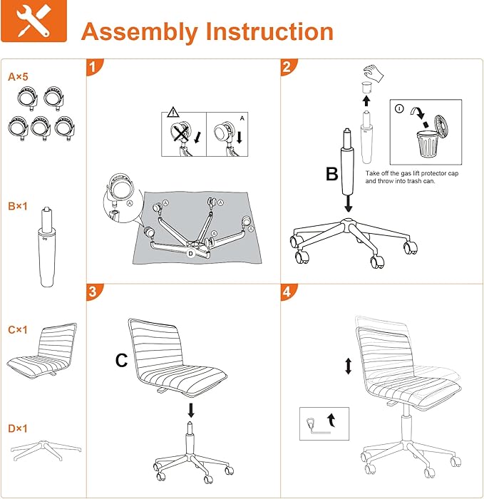 Furnimart Velvet Home Office Armless Desk Chair Adjustable Task Chairs Small Swivel Upholstered Office Chair Students Desk Chair Mid-Back Home Office Chair Dorm Chair (Velvet-DarkGreen)
