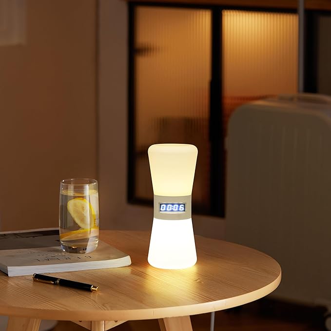 LED Visual Timer Sand Hourglass, Digital Countdown Clock with Flowing Light, Pomodoro and Productivity Timer for Kids, Focus, Study, Meditation