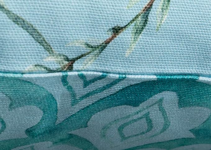 Maison d' Hermine Decorative Pillow Covers 12x20 Inch Rectangle 100% Cotton Throw Pillow Covers with Invisible Zipper for Living Room Couch, Chair, Sofas, Bedroom, Home (Hesperides - Fleur)