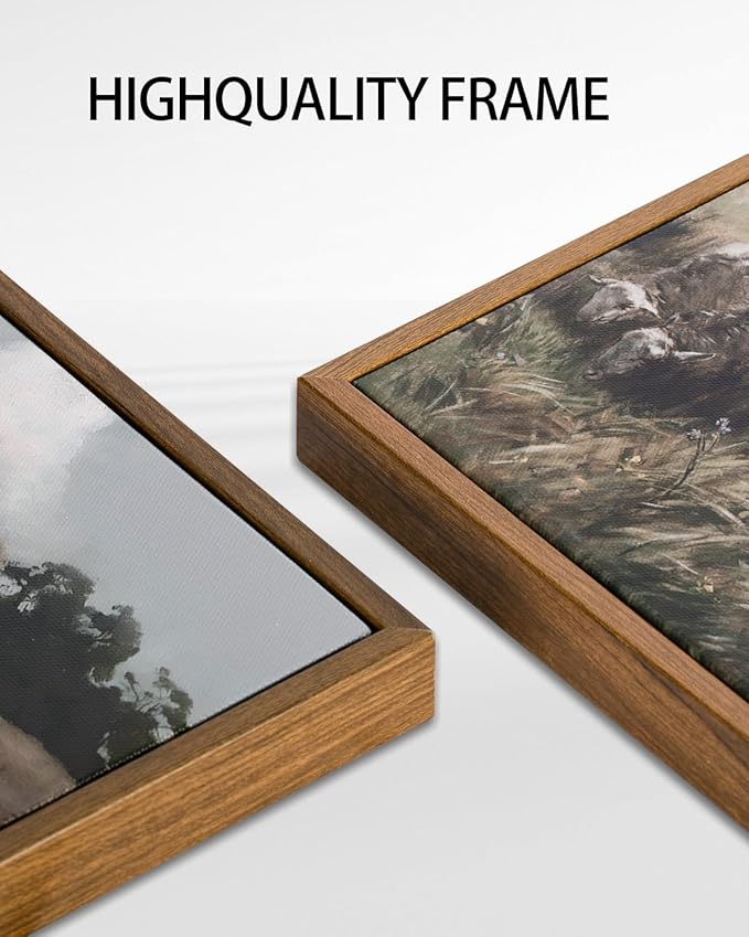 Rustic Autumn Fall Floral Pumpkin Wall Art Decor, Fall Floral Botanical Print for Thanksgiving Decorations, Autumn Wall Art Print for Farmhouse Living Room Bedroom Fall Decor, Ready to Hang