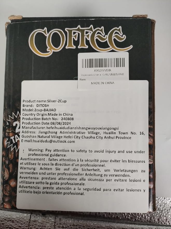 2 Cup Aluminum Espresso Stovetop Moka Pot Express Coffee Maker Percolator Italian Classic Mocha Coffee Machine for Italian and Cuban Cafe Brewing for Home & Camping 100ml 3.3oz