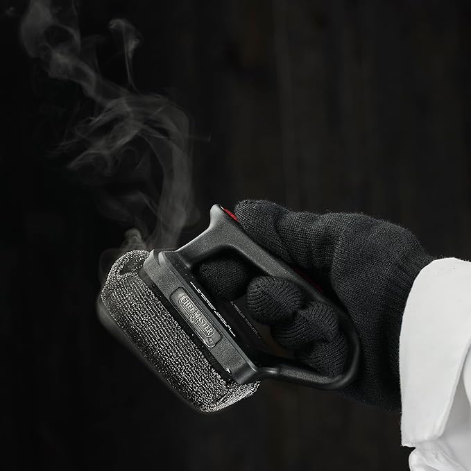 Chef Master Grill Brush Bristle Free Powered by ScrubDaddy, Steam Clean Grill Brush for Blackstone Grill, Flat Top Griddle & Skillet, Porcelain, Weber Gas, Charcoal Grill for Diner & Restaurant -90016