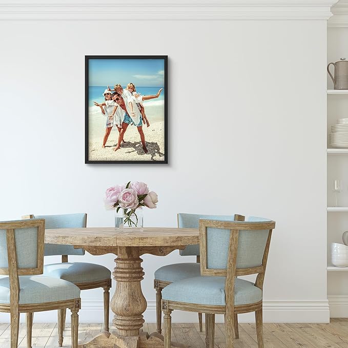 wall26 Custom Framed Poster Wall Art for Living Room, Bedroom Canvas Prints for Home Decoration Ready to Hang - 11"x14" Black