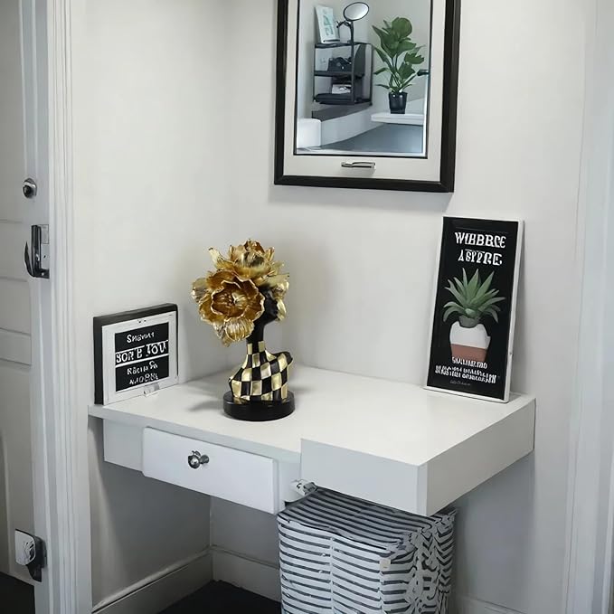 African Statues for Home Decor, Sculptures Decorations for Living Room, 11'' African Lady Art Bust Figurines, Black Modern Aesthetic Ornament for Shelf and Tables, Décor Accents Gifts for Women