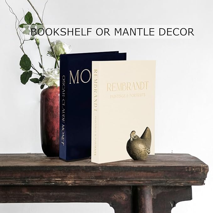 Decorative Books for Home Decor - Coffee Table Books Decor-2Pcs Linen Decorative Boxes, Aesthetic Fake/Faux Book for Modern Home,shelf décor or Mantle Decor,for Jewelry Box and Photo Storage