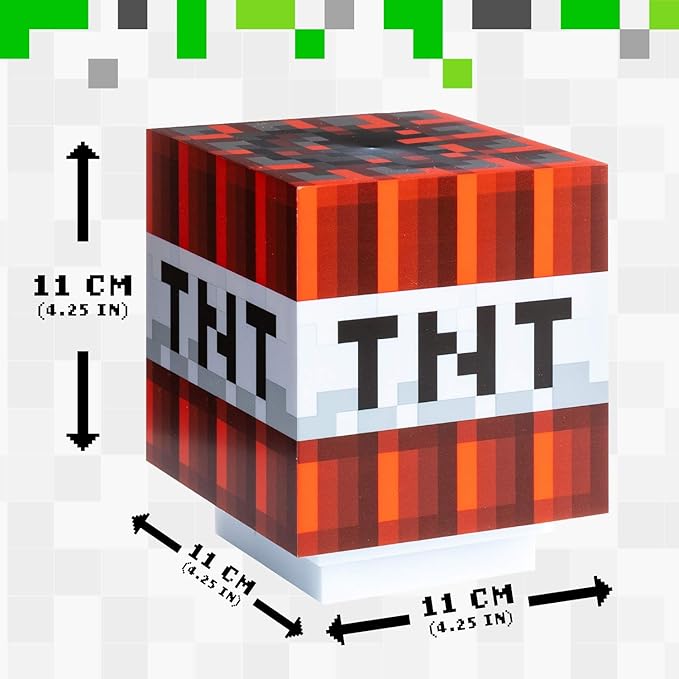 Official Minecraft TNT Light with Game Sounds - Handheld Night Light & Fun Toy for Kids