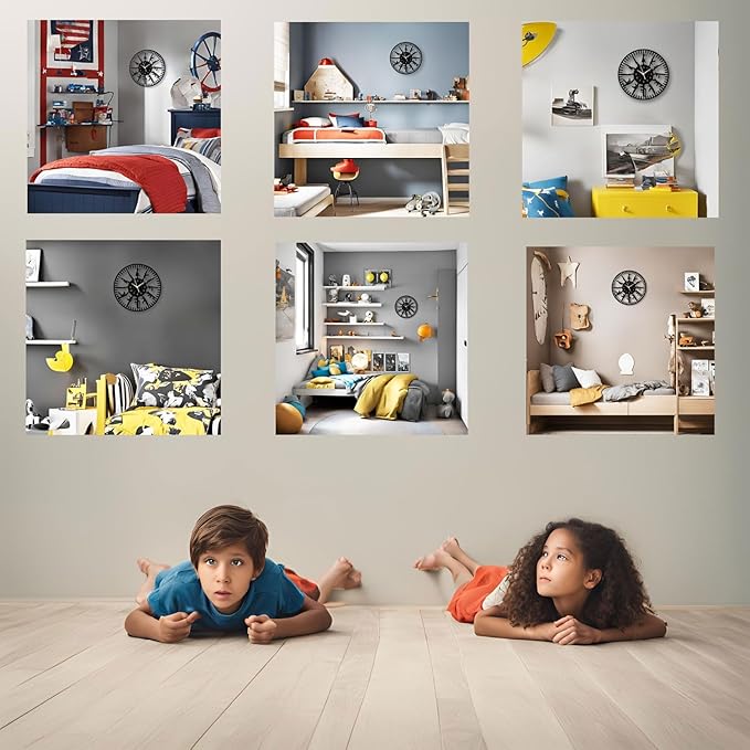 Guns Vinyl Record Wall Clock,12 Inch Firearms Decoration Home Theme Clock,Black Wall Decor for Kid's Room/Game Room/Living Room, A Gift for Boy/Boyfriend/Husband/Friend