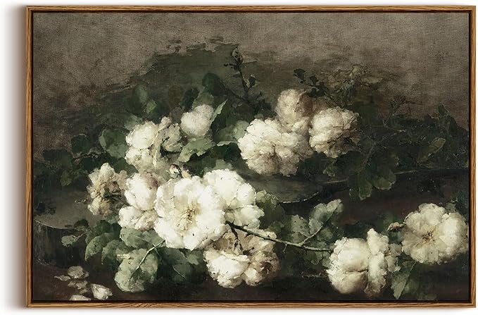 InSimSea Framed Canvas Wall Art, Vintage & Modern Farmhouse Decor, Large Wall Art for Living Room & Bedroom, French Country Wall Prints, 20"x30"