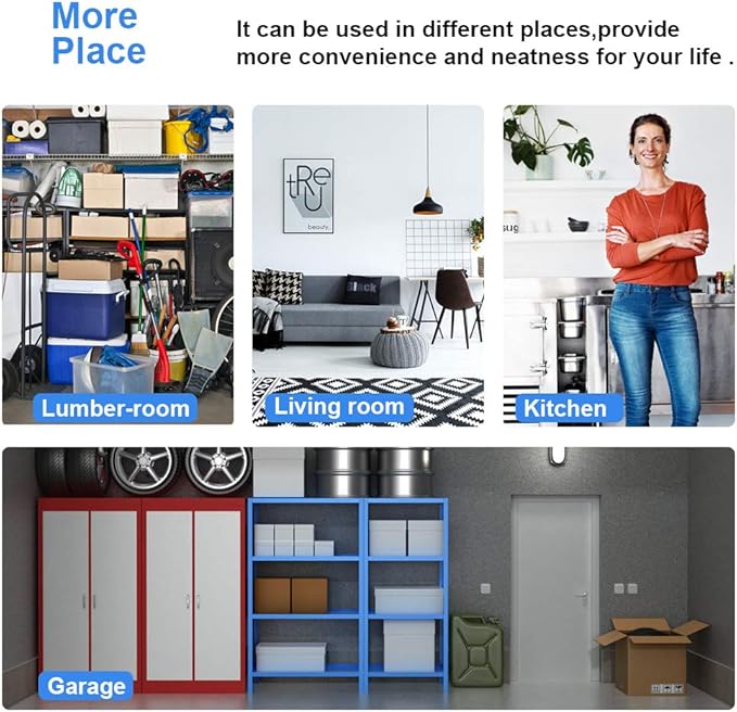 18x48x72 Inch Commercial Wire Shelving Unit with Wheels 6 Tier Heavy Duty Layer Rack Storage Metal Shelf Garage Organizer Wire Rack Shelving Adjustable Utility 2100 LBS Capacity with Casters,Black