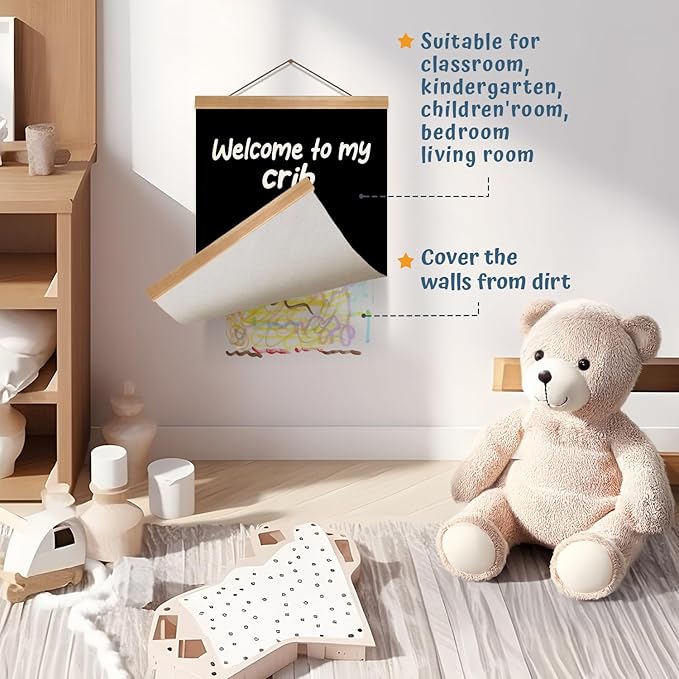 ZTGDA Welcome to My Crib Wall Art,Funny Duck Poster Durable Man Cave Wall Decor,Duck Canvas Hanging Sign for Entryway, Dorm Room, Nursery or Bedroom Decor (My crib goose)