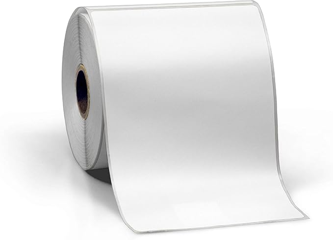 4" X 6" Direct Thermal Perforated Stickers Labels for Shipping Labels, Inventory, and Color Coding - Compatible with Zebra, Rollo, Godex and More (White, 48 Rolls)